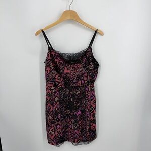 Idyllwind Women's Houston Cowl Neck Mini Dress sz M